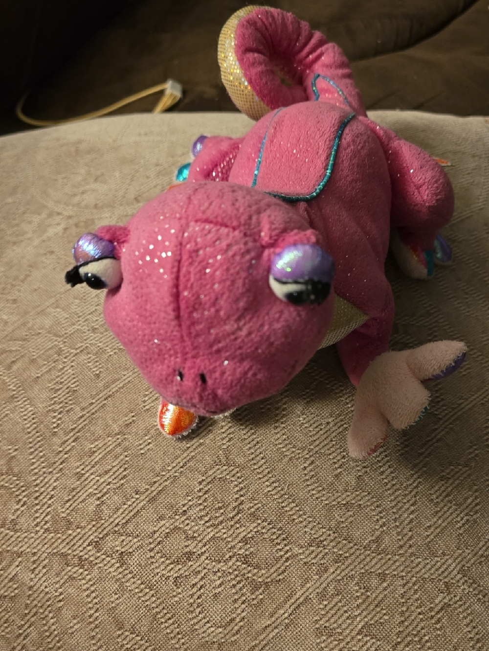 Pink Chameleon Ganz Stuffie